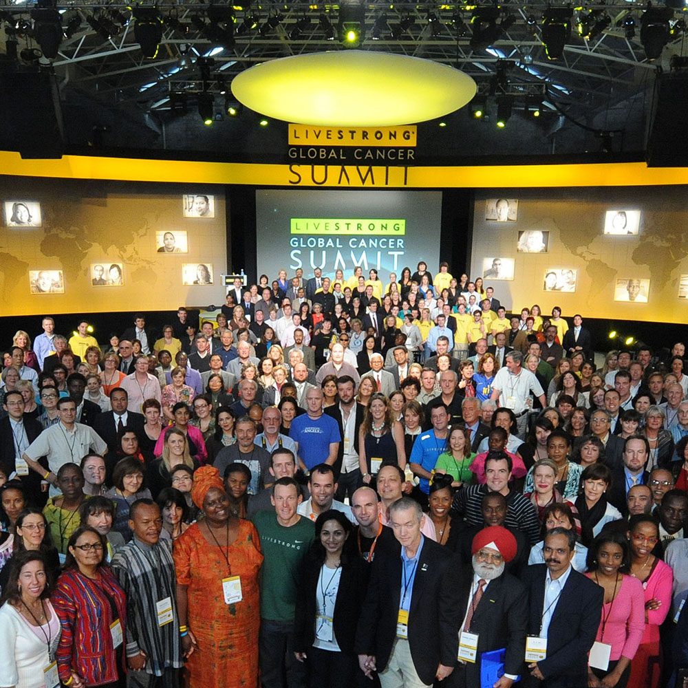 Large group of people at Livestrong Cancer Summit