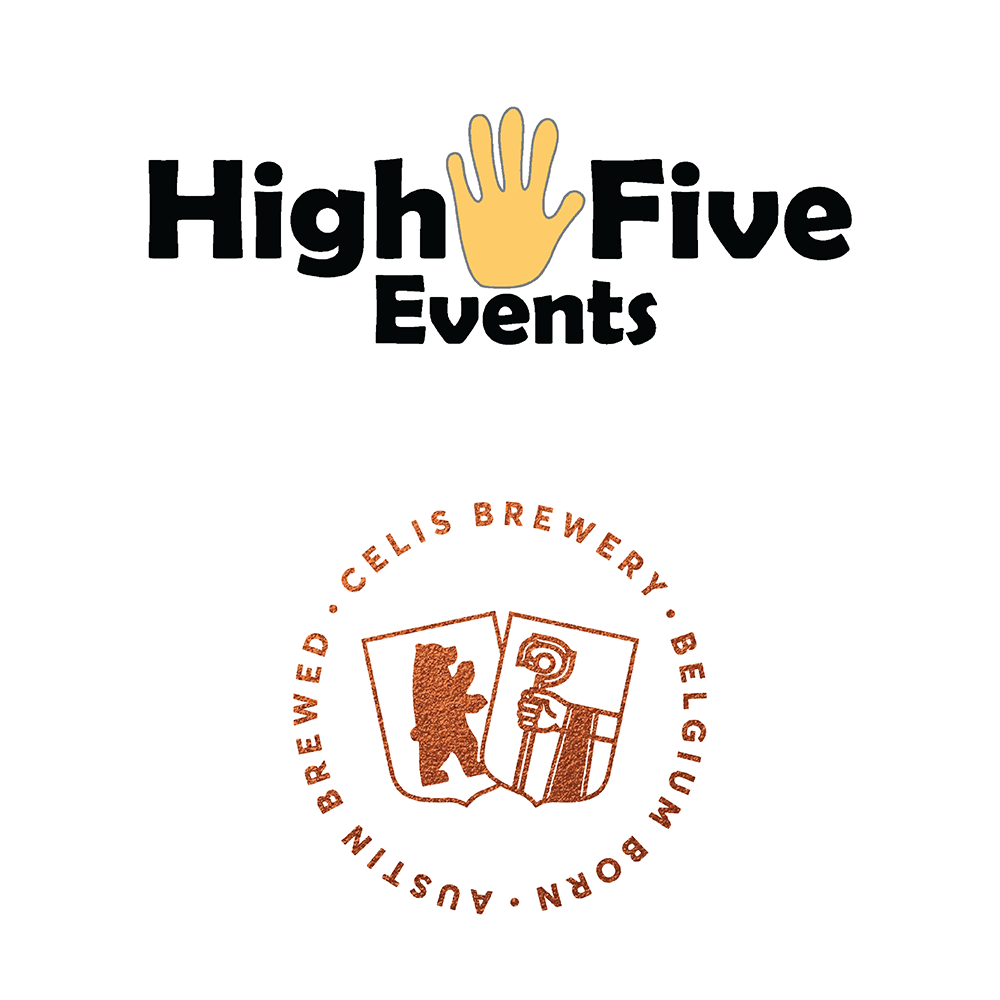 High Five Events logo and Celis Brewery logo