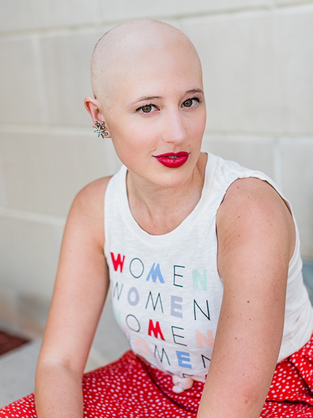 Portrait of a woman cancer survivor