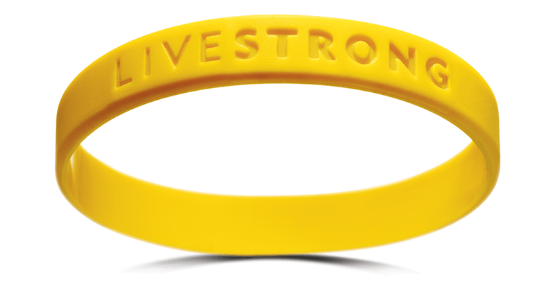 Yellow Livestrong wristband