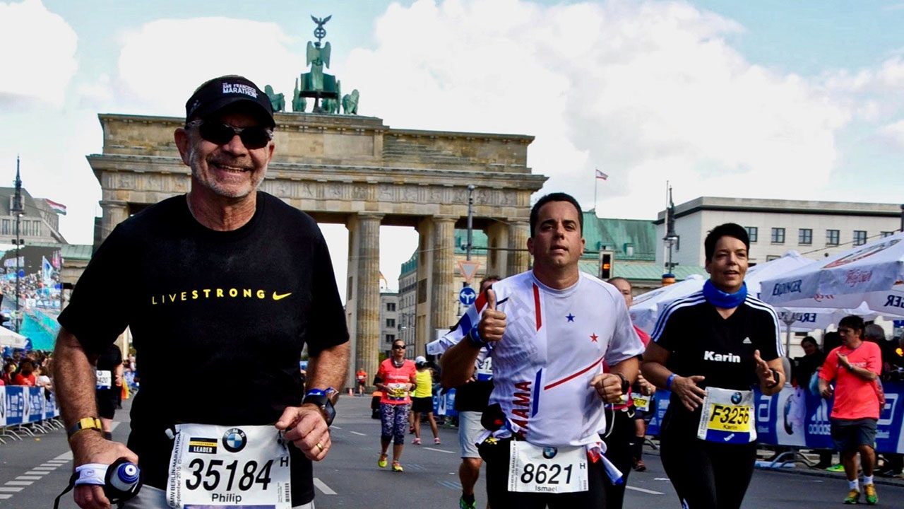 Marathoners run in Berlin