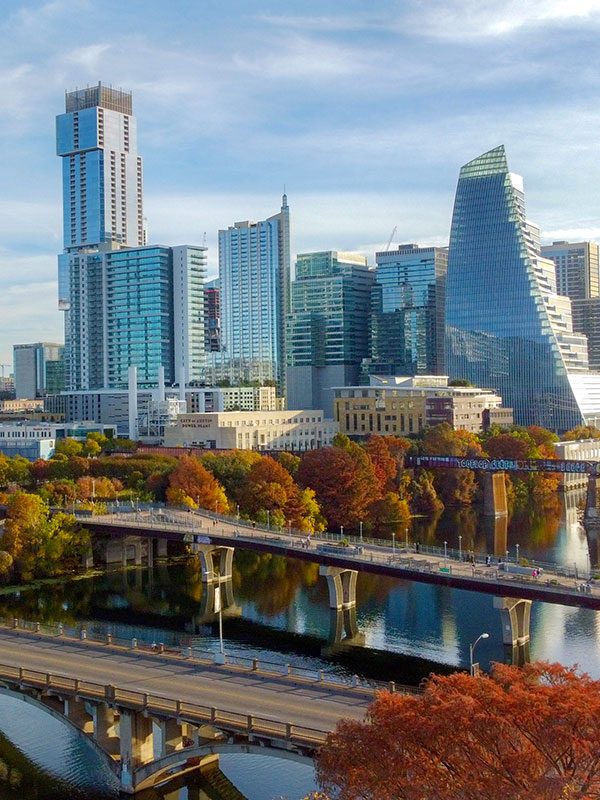 Aerial photo of Austin, Texas, USA