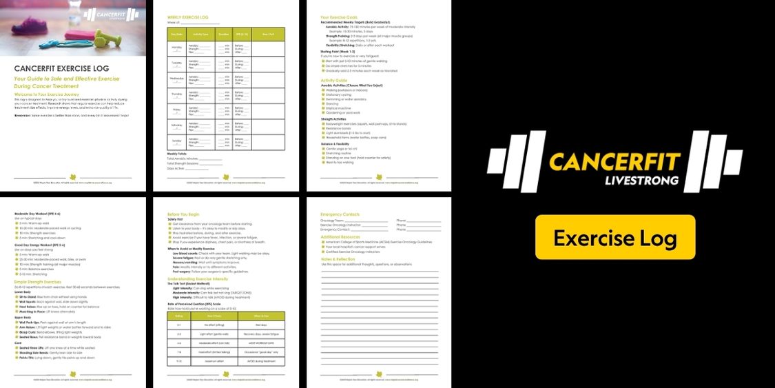 CancerFit Exercise Log